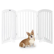 VINGLI Wooden Pet Safety Fence with Arched Top