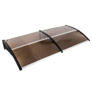 VINGLI 79x 40" Door Canopy Outdoor Awning Rain Shelter Plastic Polycarbonate