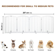 VINGLI Wooden Pet Safety Fence with Arched Top