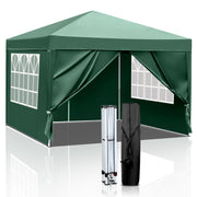 VINGLI 3x3m Pop Up Gazebo Gazebo with Sides Outdoor Canopy Folding Garden Gazebo Party Tent