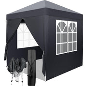 VINGLI Pop Up Gazebo 2x2m Gazebo with Sides Folding Garden Gazebo Party Tent