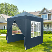 VINGLI Pop Up Gazebo 2x2m Gazebo with Sides Folding Garden Gazebo Party Tent