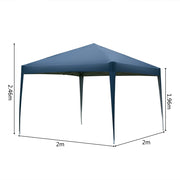 VINGLI Pop Up Gazebo 2x2m  Folding Garden Gazebo Party Tent