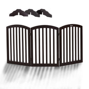 VINGLI Wooden Pet Safety Fence with Arched Top