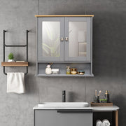 VINGLI Bathroom Wall Mounted Cabinet Storage with 2 Mirrors