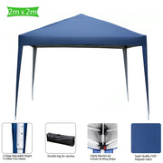 VINGLI Pop Up Gazebo 2x2m  Folding Garden Gazebo Party Tent