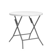 VINGLI 32 Inch Round Plastic Folding Table Commercial Banquet Card Table