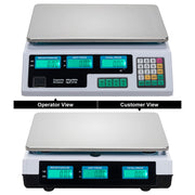 VINGLI 40KG Deli Electronic Commercial Price Computing Scale w/LCD Display