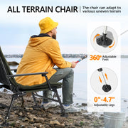 VINGLI Folding Fishing Chair Plus Foot Rest Attachment