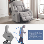 VINGLI Power Recliner Armchair Lift Chair For the Elderly with Massage & Heat