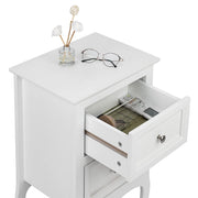 VINGLI Wooden 2-Drawers Nightstand