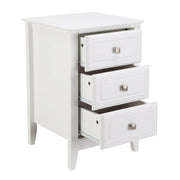 VINGLI Wooden 3-Drawers Nightstand