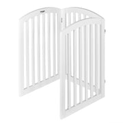 VINGLI Wooden Pet Safety Fence with Arched Top