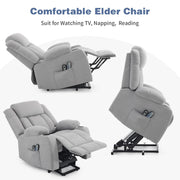 VINGLI Power Recliner Armchair Lift Chair For the Elderly with Massage & Heat