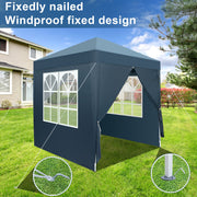 VINGLI Pop Up Gazebo 2x2m Gazebo with Sides Folding Garden Gazebo Party Tent