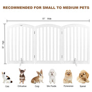 VINGLI Wooden Pet Safety Fence with Arched Top