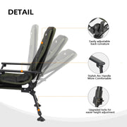 VINGLI Folding Fishing Chair Plus Foot Rest Attachment