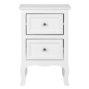 VINGLI Wooden 2-Drawers Nightstand